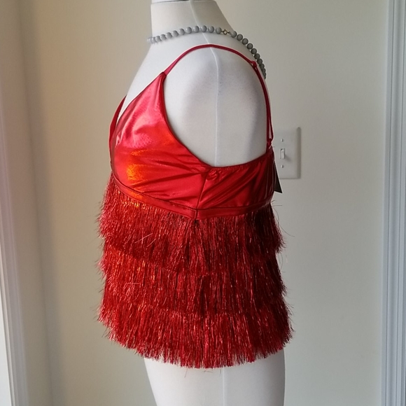 Wild Cat  Tinsel Fringe Top - Picture 2 of 11